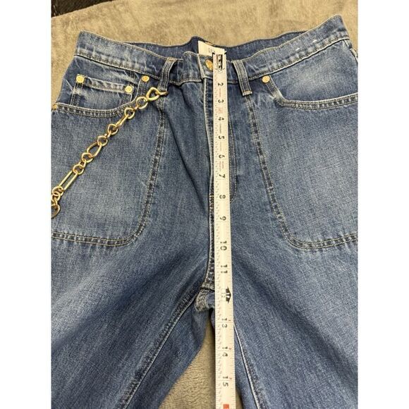 GAP x cultโgaia High Rise Stride Chain Jeans sz 30/10 Indigo - Picture 12 of 15